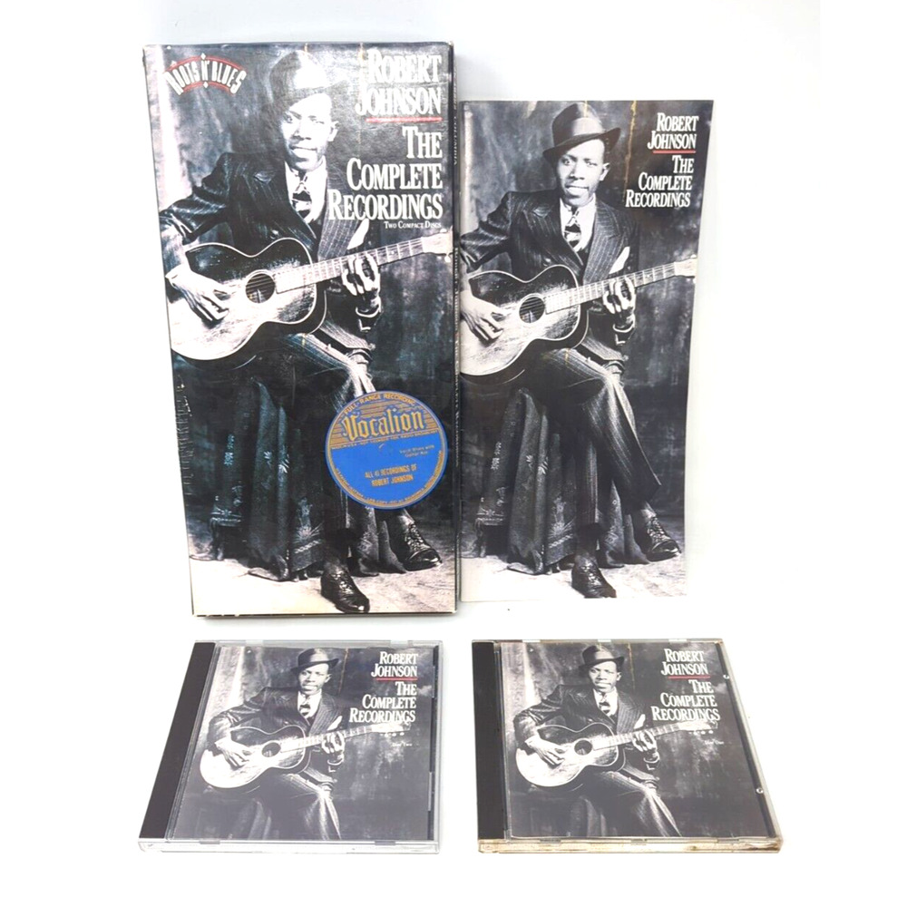 Robert Johnson Complete Recordings 2 CD Box Set + Book w/ Full Lyrics fast ship